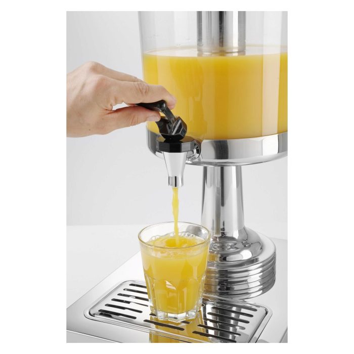 Dispenser suc 8 lt, suport inox, container din policarbonat, Hendi, robinet antipicurare, 260x360x(h)560 mm - Image 6