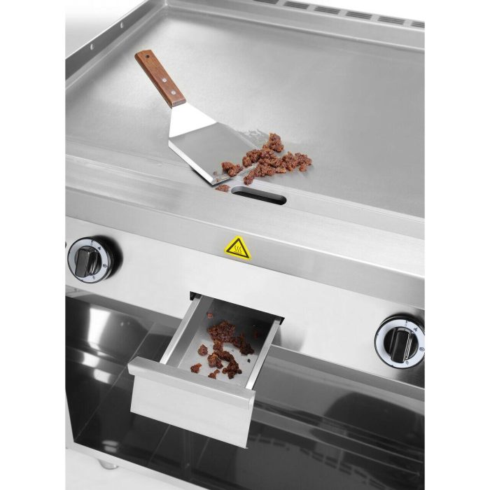 Plita gratar pe gaz 700, HENDI, Kitchen Line, 2 zone de incalzire, fiecare cu 3 arzatoare, putere totala 10kW, 10kW, 800x700x(H)900mm - Image 3