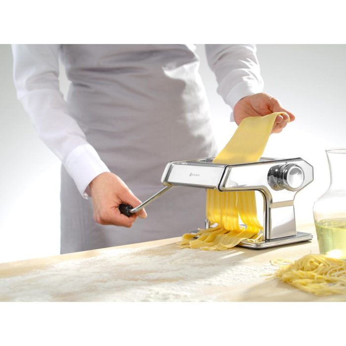 Masina profesionala preparat paste, inox, Hendi, grosime reglabila paste 0.2-2.5 mm, dimensiuni 19cm x19 cm x15 cm inaltime - Image 3