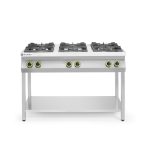Aragaz profesional pe gaz Hendi Kitchen Line cu 6 arzatoare Inox 28.5 kW 1200x700x(H)900 mm - Image 2