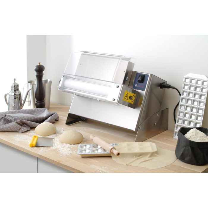 Aparat electric pentru formatare aluat de pizza sau paste, Hendi 300, 1 Rola, 250 W diametru disc aluat de la 14 cm pana la 30 cm 480x335x(H)430mm - Image 2