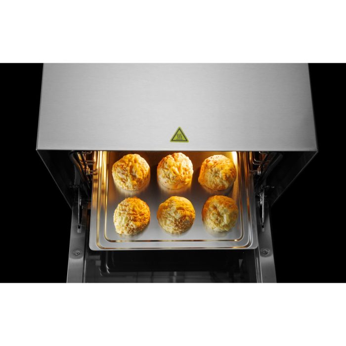 Cuptor convectie Hendi H90, 4 tavi 438x315 mm incluse, 2 elemente incalzire, 2 ventilatoare, termostat reglabil 50-300 gr C, timer 0-120 min, 2670 W,595x624x(H)572mm - Image 11