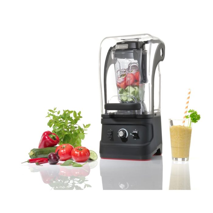 Blender cu capac amortizare zgomot, 1680W, cana 2,5 lt policarbonat, pana la 24800 rpm, Hendi, 252x258x(H)547 mm, potrivit si pentru uz profesional - Image 7