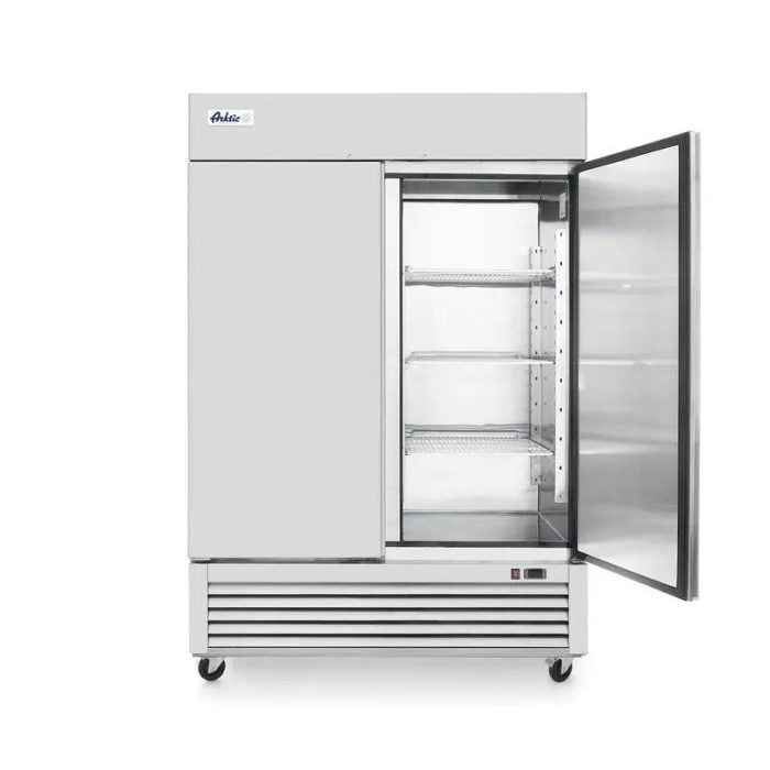 Frigider profesional ARKTIC by Hendi Kitchen Line cu 2 usi 1300 L 1382x800x(H)2100 mm otel inoxidabil -5/+5°C 6 rafturi potrivite pentru GN 2/1 - Image 2