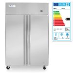 Frigider profesional Hendi Profi Line cu 2 usi 900 L 1200x740x(H)1950 mm otel inoxidabil -2?/8?C 400 W 6 rafturi 525x530mm incluse, Clasa energetica C - Image 6