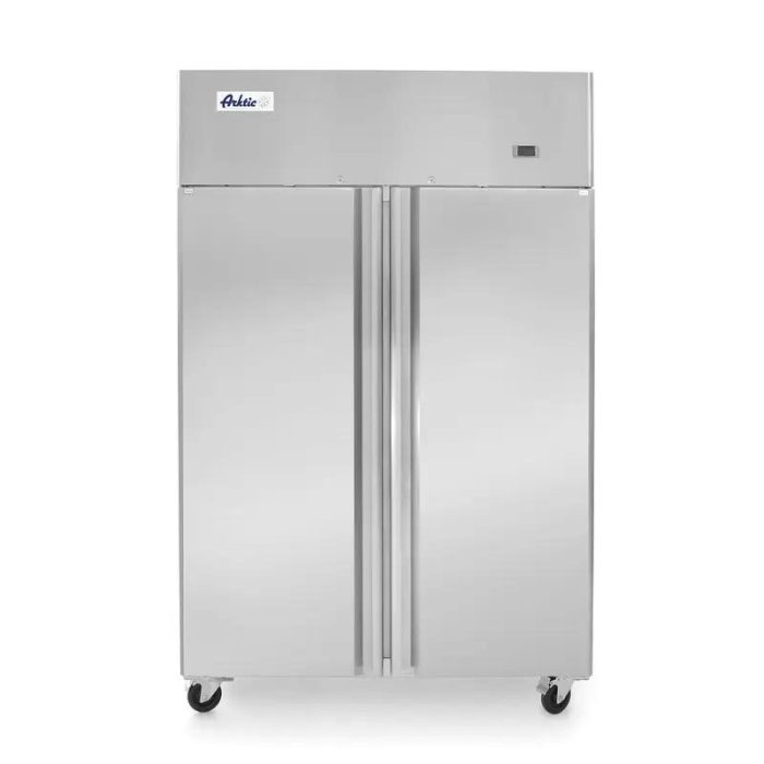 Congelator profesional Hendi Profi Line cu 2 usi 900 L 1200x740x(H)1950 mm otel inoxidabil --17˚/-22˚C 750 W 6 rafturi 525x530mm incluse - Image 2