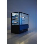 Vitrina frigorifica de prezentare interval temp. 2/6?C, 490 W corp inox, ARKTIC by Hendi, 1200x805x(H)1445 mm, 650 Litri, Clasa energetica C - Image 8