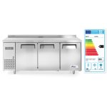Frigider profesional ARKTIC by Hendi Kitchen Line cu 3 usi, 291 l, 1800x600x(H)800 mm otel inoxidabil  0/8°C ,270 W/230V,  3 rafturi, 2x 430x428 mm, 1x 490x428 mm incluse - Image 4