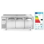 Congelator profesional ARKTIC by Hendi Kitchen Line cu 3 usi 291 L 1800x600x(H)850mm otel inoxidabil -12˚/-22˚C 500 W 3 rafturi 2x 430x428mm, 1x 490x428mm incluse - Image 4