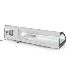 Vitrina sushi, 63 lt, pt 5 tavi GN1/3, interval temp 0-6 gr C, 160 W, geamuri glisante, corp inox, ARKTIC by Hendi, 1307x450x(H)330 mm - Image 3