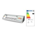 Vitrina sushi, 63 lt, pt 5 tavi GN1/3, interval temp 0-6 gr C, 160 W, geamuri glisante, corp inox, ARKTIC by Hendi, 1307x450x(H)330 mm - Image 10