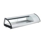 Vitrina sushi, 63 lt, pt 5 tavi GN1/3, interval temp 0-6 gr C, 160 W, geamuri glisante, corp inox, ARKTIC by Hendi, 1307x450x(H)330 mm - Image 9