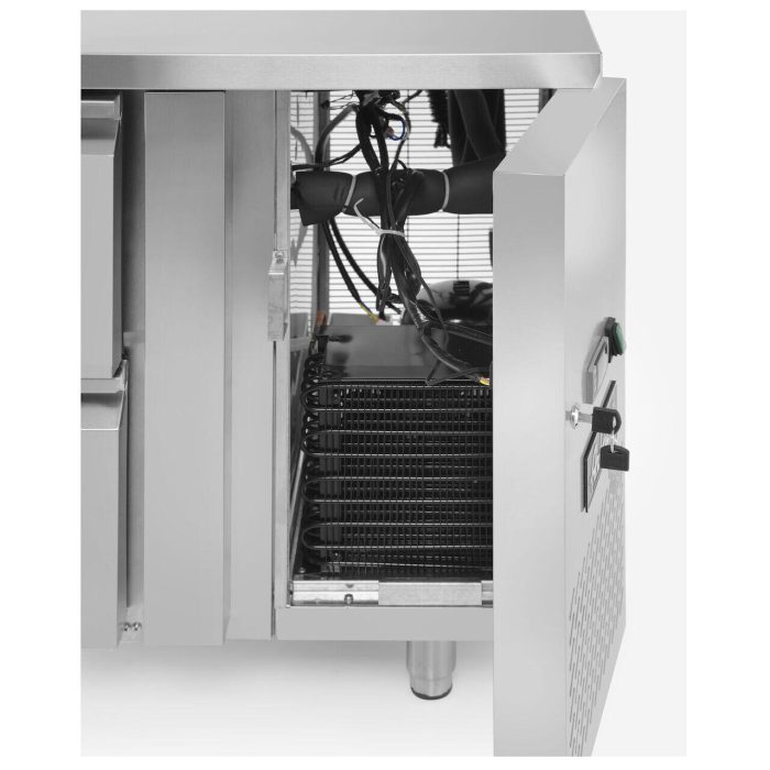 Masa frigorifica cu 4 sertare si unitate laterala, Arktic, Profi Line, 230V/250W, 1360x700x(H)858mm - Image 7