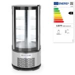 Vitrina frigorifica de prezentare interval temp. -2/8 C, 210 W, corp inox, ARKTIC by Hendi, 480x(H)1030 mm, 100 L, Clasa energetica C - Image 8