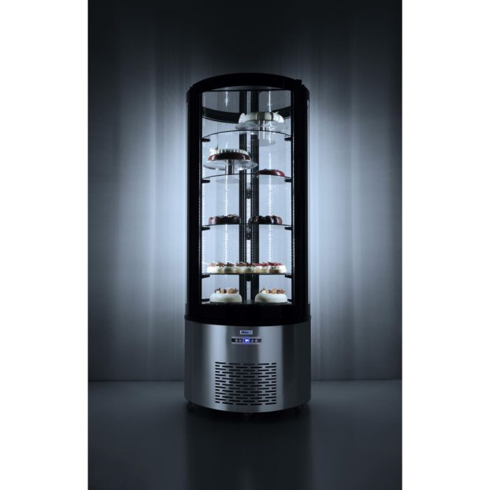 Vitrina frigorifica de prezentare interval temp. 2?/6?C, 460 W 360 l corp inox, ARKTIC by Hendi, 680x(H)1750, Clasa energetica C - Image 8