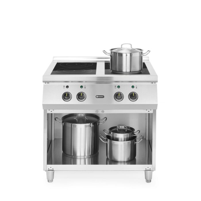 Masina de gatit cu inductie, 4 arzatoare, spatiu depozitare,17000 W,Hendi, 800x700x(H)870mm - Image 4