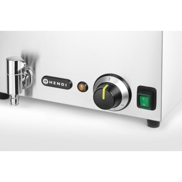 Set: Bain-marie HENDI Ranger cu robinet de scurgere + 3x GN 1/3 cu capac, HENDI, GN 1/1, 230V/1000W, 604x332x(H)242mm - Image 2