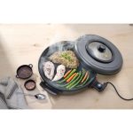 Tigaie electrica cu capac Hendi, aluminiu cu strat anti-aderent, vas interior 55x inaltime 6 cm, exterior 62x inaltime 19 cm, 230 V, 1600 W - Image 6