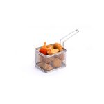 Cos servire Mini-fry pentru cartofi prajiti, Hendi, otel inoxidabil, 12x10x(H)8 cm - Image 2