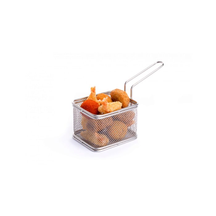 Cos servire Mini-fry pentru cartofi prajiti, Hendi, otel inoxidabil, 12x10x(H)8 cm - Image 2