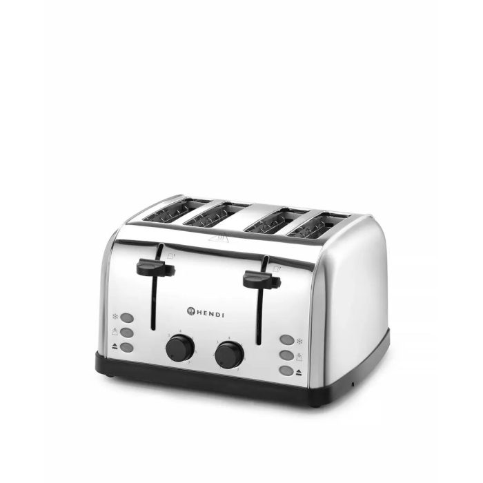 Prajitor paine, 4 felii, inox, 240V/1500w, 295x335x(H)180mm - Image 4