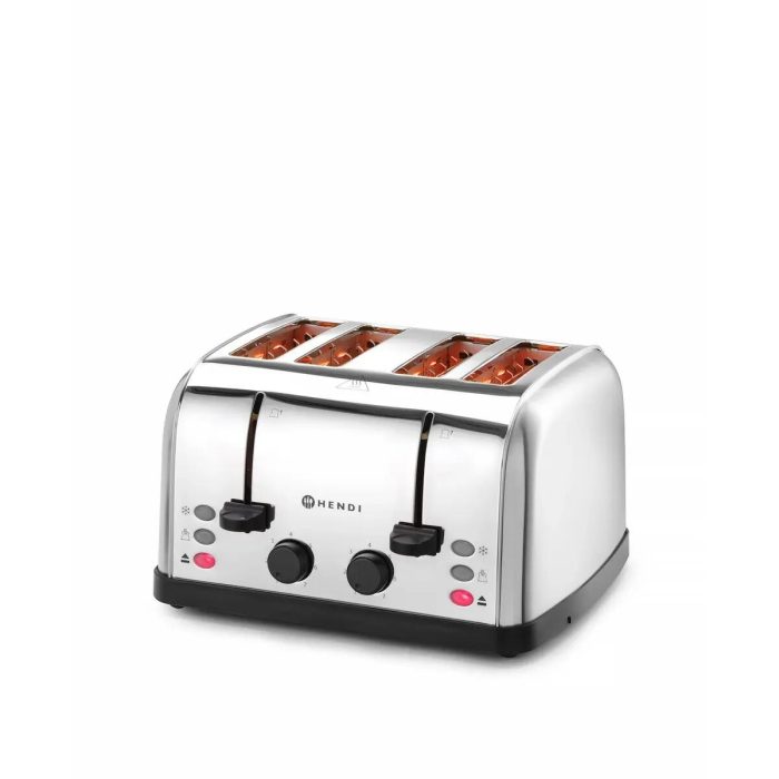 Prajitor paine, 4 felii, inox, 240V/1500w, 295x335x(H)180mm - Image 2