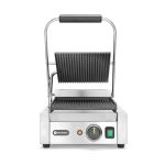 Contact grill, suprafete striate din fonta cu invelis ceramic, 1800 W, corp inox, Hendi, potrvit si pentru uz profesional - Image 4