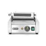 Contact grill, suprafete striate din fonta cu invelis ceramic, 1800 W, corp inox, Hendi, potrvit si pentru uz profesional - Image 5