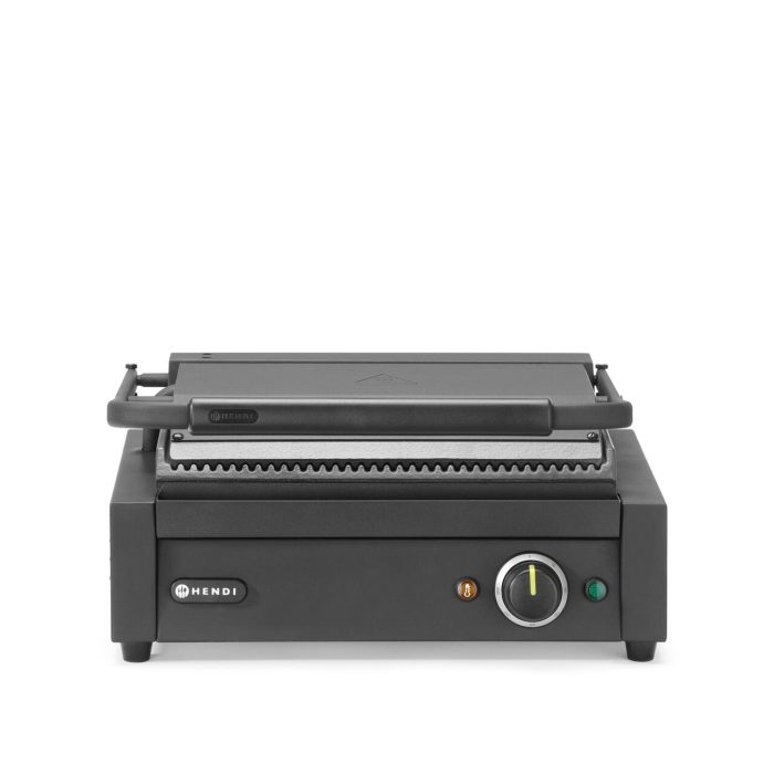 Grill Panini Hendi, striat pe partea superioara si inferioara, 2200W, negru - Image 2