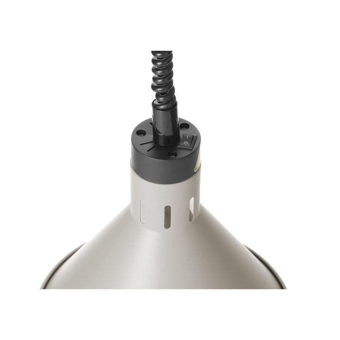 Lampa de caldura conica, HENDI, alba, diamaetru 275x(H)250mm, 230V/250W - Image 2