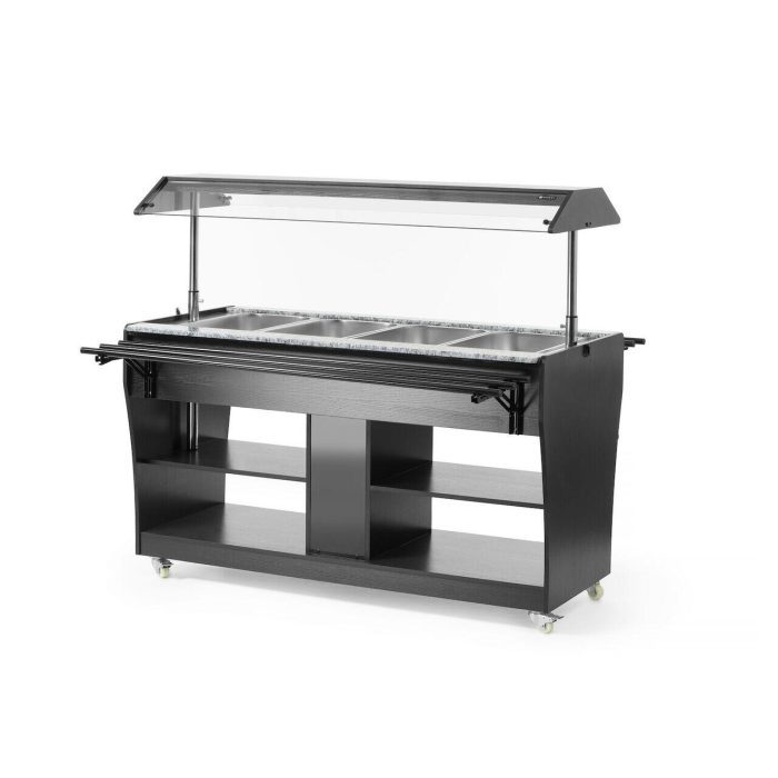 Carucior incalzire GN1/1 pentru bufet Hendi, capacitate 1490L, 2000w, 1490x765x(H)1370mm - Image 6