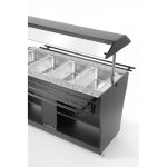 Carucior incalzire GN1/1 pentru bufet Hendi, capacitate 1490L, 2000w, 1490x765x(H)1370mm - Image 4