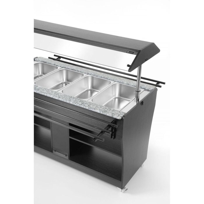 Carucior incalzire GN1/1 pentru bufet Hendi, capacitate 1490L, 2000w, 1490x765x(H)1370mm - Image 4
