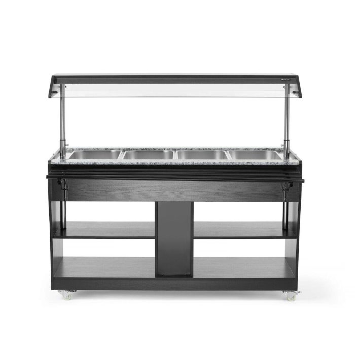 Carucior incalzire GN1/1 pentru bufet Hendi, capacitate 1490L, 2000w, 1490x765x(H)1370mm - Image 8