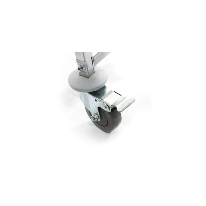 Carucior de servire cu 4 rafturi , din otel inoxidabil, cu 4 roti pivotante(2 roti cu frana), 910×590×(H)1260mm - Image 2