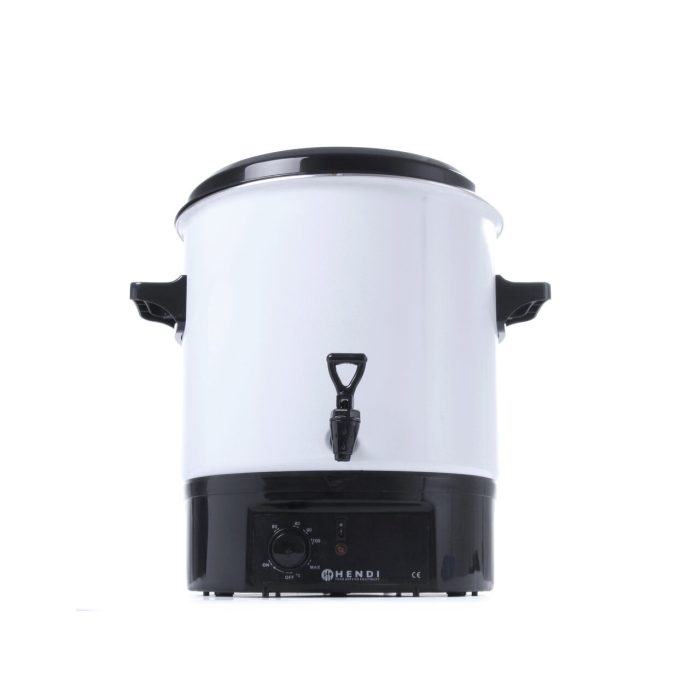 Boiler pentru bauturi fierbinti 27 lt, corp emailat, termostat 0-90 gr C, 1800W, Hendi, 460x480x349mm - Image 7