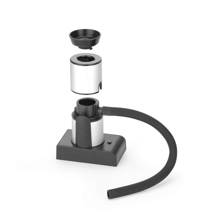 Infuzor de fum Hendi, camera detasabila, filtru integrat, furtun flexibil de cauciuc (30 cm), Aluminiu, 90x54x122 mm - Image 3