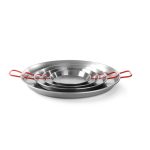 Tigaie Paella cu 2 manere ,34 cm diametru x 4 cm inaltime, din otel de inalta calitate, Hendi, , pentru echipamente pe gaz - Image 3
