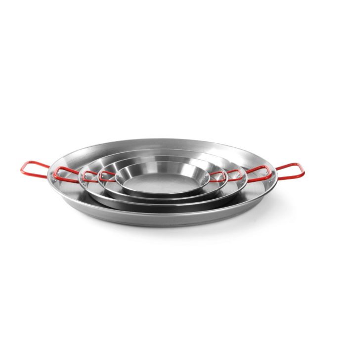 Tigaie Paella cu 2 manere ,34 cm diametru x 4 cm inaltime, din otel de inalta calitate, Hendi, , pentru echipamente pe gaz - Image 3