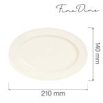 Platou oval Fine Dine, Crema 210x140 mm - Image 10