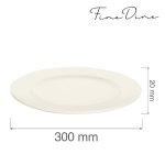 Farfurie Fine Dine, Crema 300 mm - Image 14