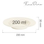 Farfurie adanca Fine Dine , Crema, 230 mm - Image 9