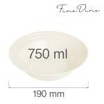 Bol Fine Dine, Crema 750 ml, 190 mm - Image 6