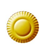 Farfurie plata Picardie Amber ,din sticla, Duralex, set 1 buc.ø205x(H)20mm