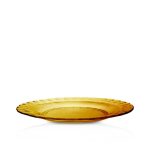 Farfurie plata Picardie Amber ,din sticla, Duralex, set 1 buc.ø230x(H)20mm