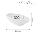Bol inclinat Bianco, 300ml, Fine Dine - Image 3