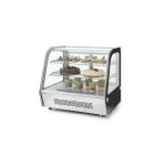 Vitrina rece pt prezentare, 120 lt, interval temp. 0-6 gr C, 160 W, corp inox, ARKTIC by Hendi, 707x570x(H)680mm, Clasa energetica B - Image 3