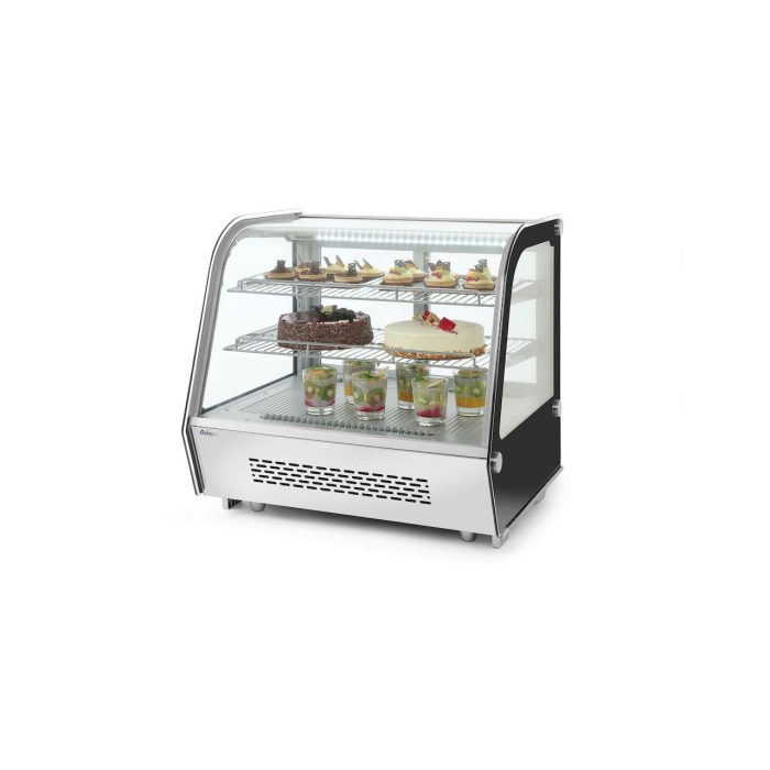 Vitrina rece pt prezentare, 120 lt, interval temp. 0-6 gr C, 160 W, corp inox, ARKTIC by Hendi, 707x570x(H)680mm, Clasa energetica B - Image 3
