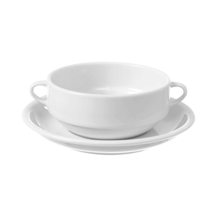 Farfurie pentru bol supa Bianco, 170 mm Fine Dine - Image 3