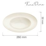 Farfurie paste Fine Dine, Crema 260 mm - Image 14